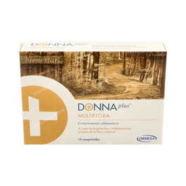 DONNAPLUS Multiflora 15 Comp. Ayuda a recobrar y mantener el equilibrio de la flora intestinal y el bienestar digestivo