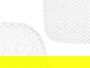 Berilo Alfombra Baño Antideslizante Goma Blanco PVC 53 x 6.5 x 6.5 cm (Set de 6)