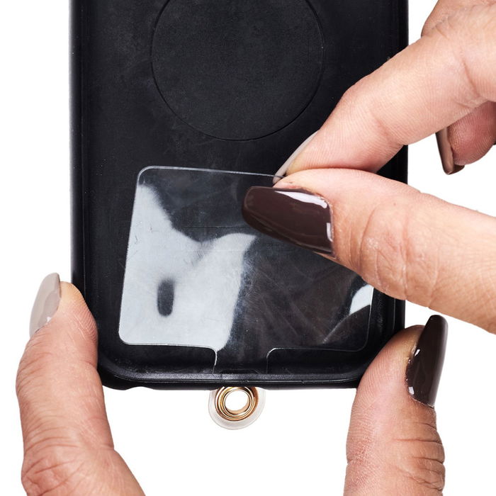 Be Mix Correa Bandolera Móvil Tela Negra Roja Salpicado Topos Blancos Contorno 120 cm