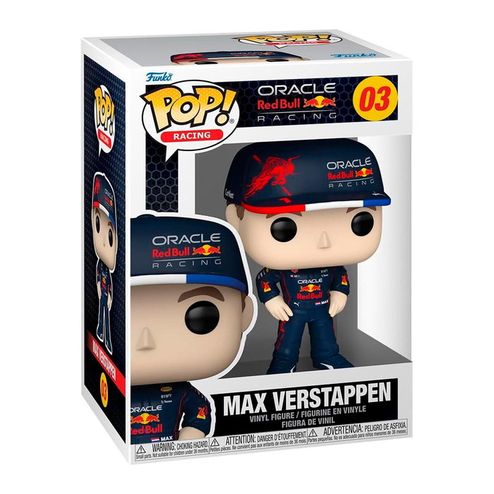 Funko Figura Max Verstappen 72217 Formula 1 Figura de Vinilo Coleccionable 9cm