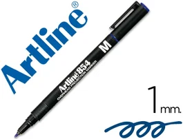 Artline EK-854 Rotulador Permanente Punta Redonda 1 mm Azul para Proyecciones