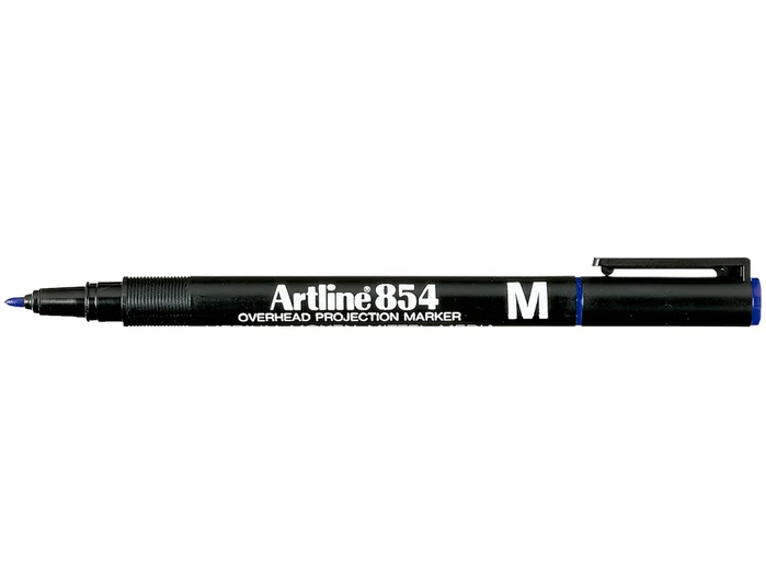 Artline EK-854 Rotulador Permanente Punta Redonda 1 mm Azul para Proyecciones