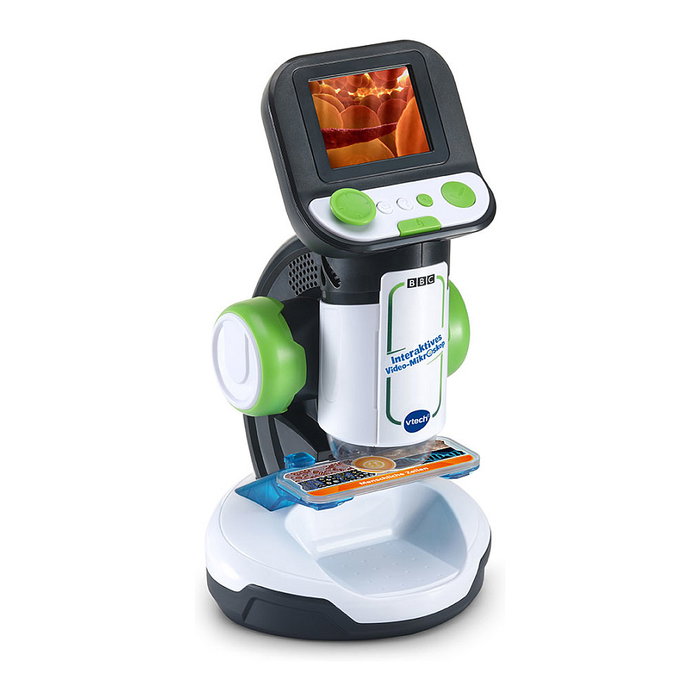 VTech 616104 Microscope Microscopeo Interactivo para Ninos con Pantalla LCD, Multicolor, para Ninos de 7+ Anos, Educacion STEM