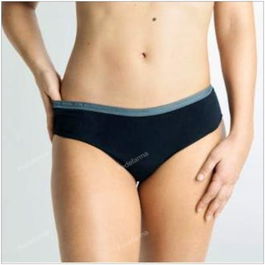 COCORO Braguita Menstrual Negra/Gris Flujo Abundante 1/Xs