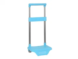 Carro portamochilas pequeño celeste 220x170x400 mm