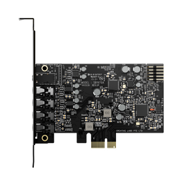 Creative Audigy FX Pro - Tarjeta de Sonido PCI-e 7.1 Externa de Alta Resolución 32 bits/384 kHz con Amplificador para Auriculares - 70SB197000000