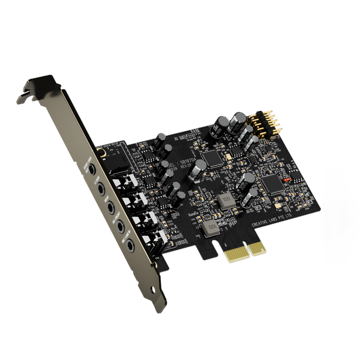 Creative Audigy FX Pro - Tarjeta de Sonido PCI-e 7.1 Externa de Alta Resolución 32 bits/384 kHz con Amplificador para Auriculares - 70SB197000000