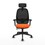 PIQUERAS Y CRESPO Silla de oficina Cilanco Naranja y Negro
