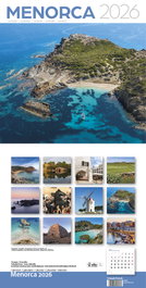 TRIANGLE POSTALS Calendario de Pared 2026 Menorca 30x30 cm