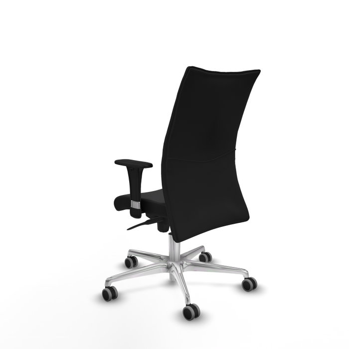 PIQUERAS Y CRESPO Silla Albacete confidente con mecanismo Sincro, Similpiel Negro, Base aluminio, Brazos 1D PIQUERAS Y CRESPO Silla Albacete confidente con mecanismo Sincro, Similpiel Negro, Base aluminio, Brazos 1D