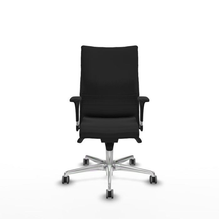 PIQUERAS Y CRESPO Silla Albacete confidente con mecanismo Sincro, Similpiel Negro, Base aluminio, Brazos 1D PIQUERAS Y CRESPO Silla Albacete confidente con mecanismo Sincro, Similpiel Negro, Base aluminio, Brazos 1D