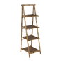 Ixia Estantería de Decoración Natural de Bambú 48 x 50 x 152 cm