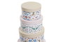 DKD Home Decor Set de 10 Cajas de Almacenaje Redondas Multicolor