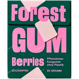 FOREST GUM Chicle Sabor Bayas Del Bosque 20Gr. Vegan