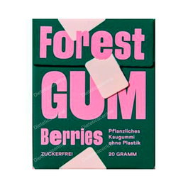 FOREST GUM Chicle Sabor Bayas Del Bosque 20Gr. Vegan