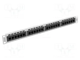 Lanberg Patch Panel 24 puertos RJ-45 categoría 5e UTP 1U gris