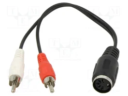 GOOBAY Cable DIN 5 pin a RCA x2, 0,2m
