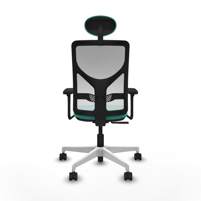 PIQUERAS Y CRESPO Silla de oficina Motilla con mecanismo Sincro, Turquesa y Blanco PIQUERAS Y CRESPO Silla de oficina Motilla con mecanismo Sincro, Turquesa y Blanco