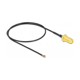 DeLOCK Cable de antena coaxial SMA hembra a MHF 4L LK 1.37 de 35 cm