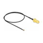 DeLOCK Cable de antena coaxial SMA hembra a MHF 4L LK 1.37 de 35 cm