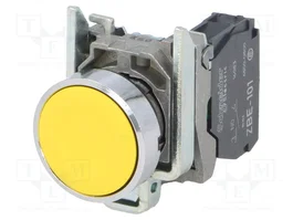 SCHNEIDER ELECTRIC Interruptor de presión Harmony XB4 amarillo 22mm
