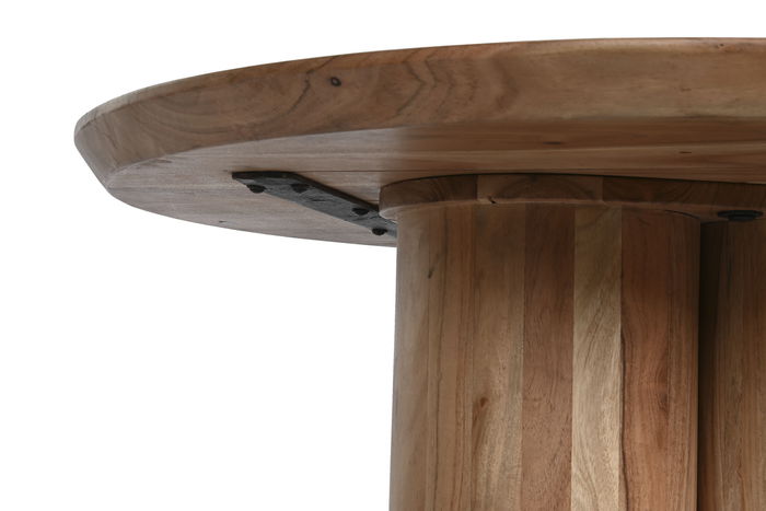 DKD Home Decor Mesa Centro Moderno Acacia Natural 80x80x45 cm