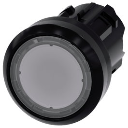 Siemens 3SU10010AB700AA0 Pulsador iluminado 22mm redondo transparente