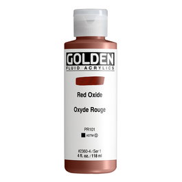 Golden Fluid Colores Acrílicos Óxido De Hierro Rojo 118 M