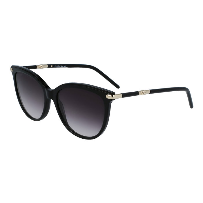 Longchamp LO727S-001 Gafas de sol para mujer con montura negra y cristal gris Longchamp LO727S-001 Gafas de sol para mujer con montura negra y cristal gris