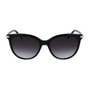 Longchamp LO727S-001 Gafas de sol para mujer con montura negra y cristal gris