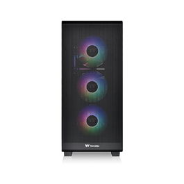 Thermaltake S250 TG ARGB - Caja Torre Media PC, Negro, con Ventana de Cristal Templado y Ventiladores ARGB, Compatible con ATX/EATX/micro-ATX/Mini-ITX