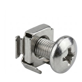 ALLNET Set de fijación de tuercas de jaula M6 con rosetas metálicas (100 unidades)