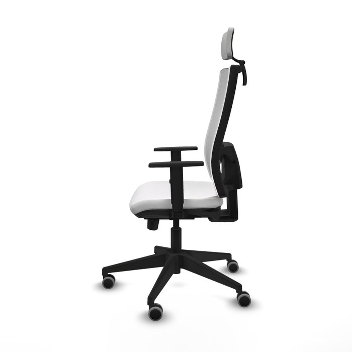 PIQUERAS Y CRESPO Silla de oficina Horna Blanca con mecanismo Sincro/Traslack