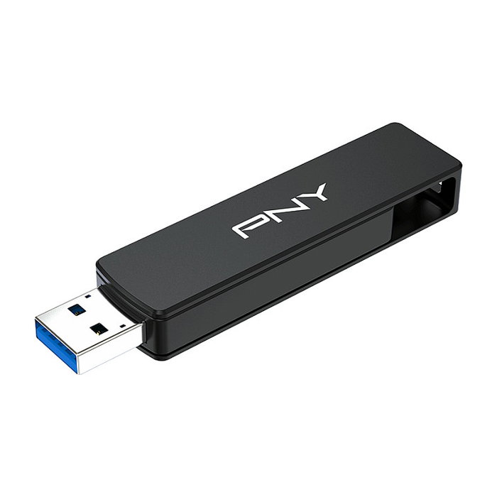 PNY DUO LINK V3 USB Flash 2 TB OTG Negro, USB 3.2 Gen 2 Type-A/Type-C, Lectura 1000 MB/s
