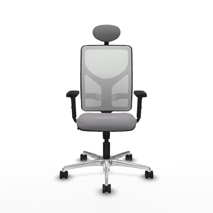 PIQUERAS Y CRESPO Silla de oficina Motilla con mecanismo Sincro, Gris y Blanco PIQUERAS Y CRESPO Silla de oficina Motilla con mecanismo Sincro, Gris y Blanco