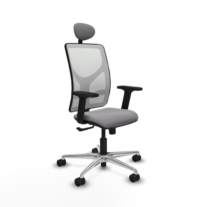 PIQUERAS Y CRESPO Silla de oficina Motilla con mecanismo Sincro, Gris y Blanco PIQUERAS Y CRESPO Silla de oficina Motilla con mecanismo Sincro, Gris y Blanco