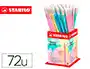 Stabilo Lápices de grafito Swano, mina 2.2 mm dureza HB, expositor 72 unidades, colores pasteles