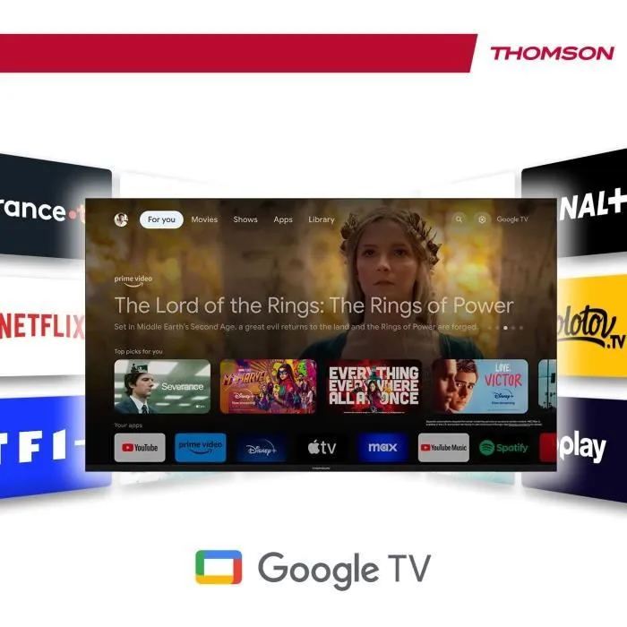 Thomson 43QG4S14 Televisor QLED 43" (109 cm) 4K 3840x2160 HDR 10 Google TV 2xHDMI 2.1 + 2xHDMI 2.0 Thomson 43QG4S14 Televisor QLED 43" (109 cm) 4K 3840x2160 HDR 10 Google TV 2xHDMI 2.1 + 2xHDMI 2.0