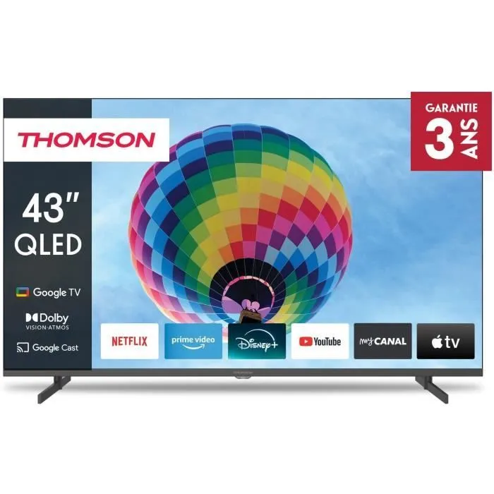 Thomson 43QG4S14 Televisor QLED 43" (109 cm) 4K 3840x2160 HDR 10 Google TV 2xHDMI 2.1 + 2xHDMI 2.0 Thomson 43QG4S14 Televisor QLED 43" (109 cm) 4K 3840x2160 HDR 10 Google TV 2xHDMI 2.1 + 2xHDMI 2.0