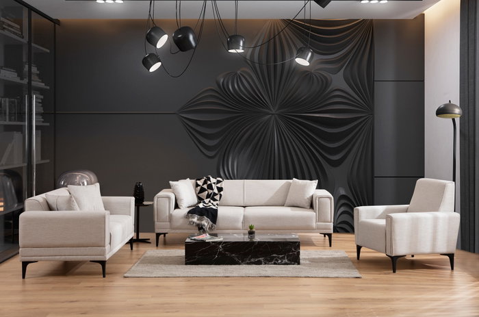 Atelier Del Sofa Sofá 1 Plaza Horizon - Ecru 90x85x77 cm