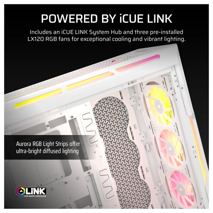 Corsair 5000T LX RGB Blanco Corsair 5000T LX RGB Blanco