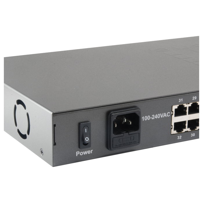 Level One FGP-3400W250 Switch de 34 puertos con 32 PoE y 2 Gigabit Ethernet Level One FGP-3400W250 Switch de 34 puertos con 32 PoE y 2 Gigabit Ethernet