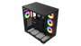 Krux Tano Gabinete PC con Vidrio Curvado, 4 Ventiladores ARGB PWM 120mm, USB-C, Hub PWM y ARGB