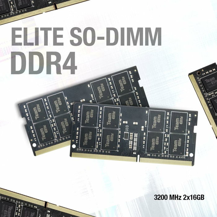 Team Group ELITE TED48G3200C22-S01 8 GB DDR4 3200 MHz SO-DIMM Team Group ELITE TED48G3200C22-S01 8 GB DDR4 3200 MHz SO-DIMM