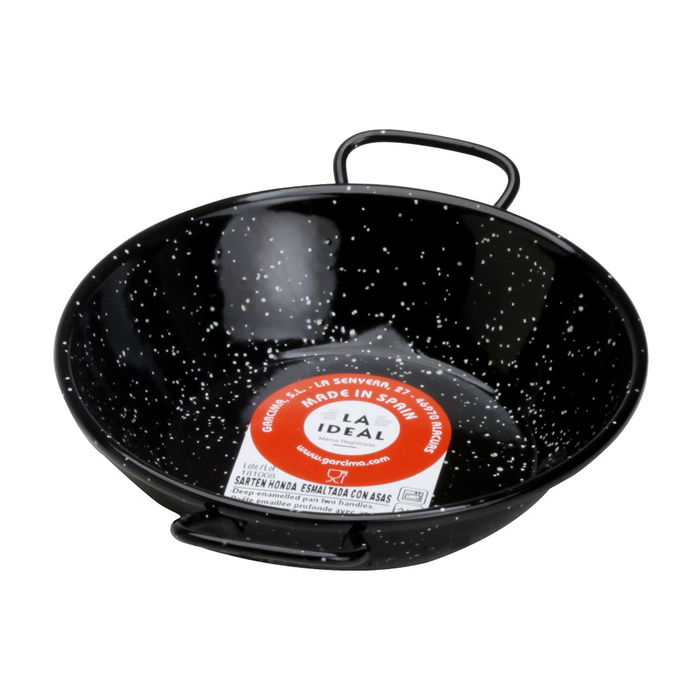 Garcima Sartén Honda La Ideal Diámetro 16 cm (6 Unidades) Esmalte Vitrificado Antiácido Apta Inducción Horno