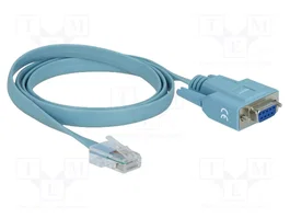 DeLOCK 63341 Adaptador RS-232 DB9 hembra a RJ45 macho 1 m