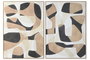 DKD Home Decor Cuadro Lienzo Abstracto Pack de 2