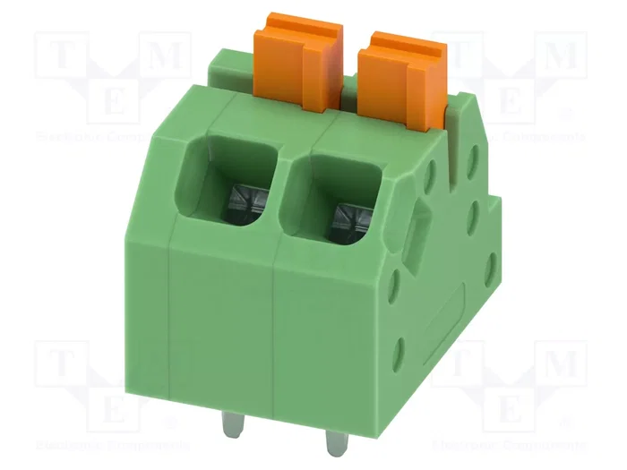 PHOENIX CONTACT SPTAF1/2-3.5-EL Conector de alimentación de 2 pines, 16A, verde PHOENIX CONTACT SPTAF1/2-3.5-EL Conector de alimentación de 2 pines, 16A, verde