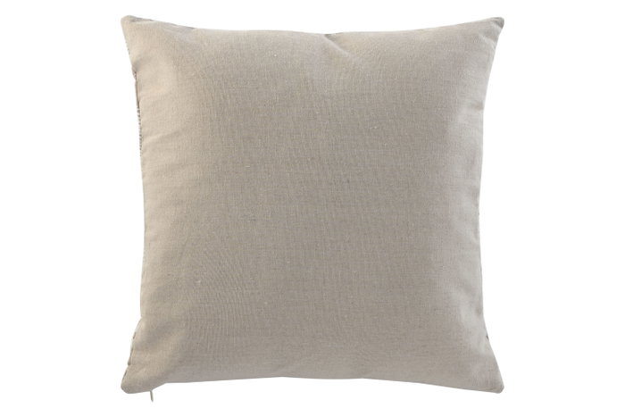 DKD Home Decor Pack de 2 Cojines Impresos Beige, Blanco y Dorado