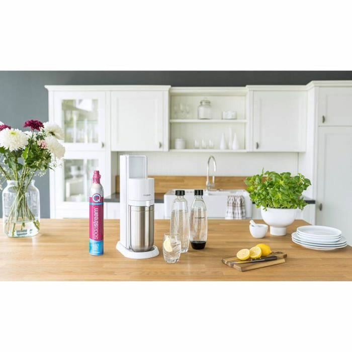 Sodastream Máquina DUO blanca Pack 4 botellas + 1 cilindro de intercambio CQC Sodastream Máquina DUO blanca Pack 4 botellas + 1 cilindro de intercambio CQC